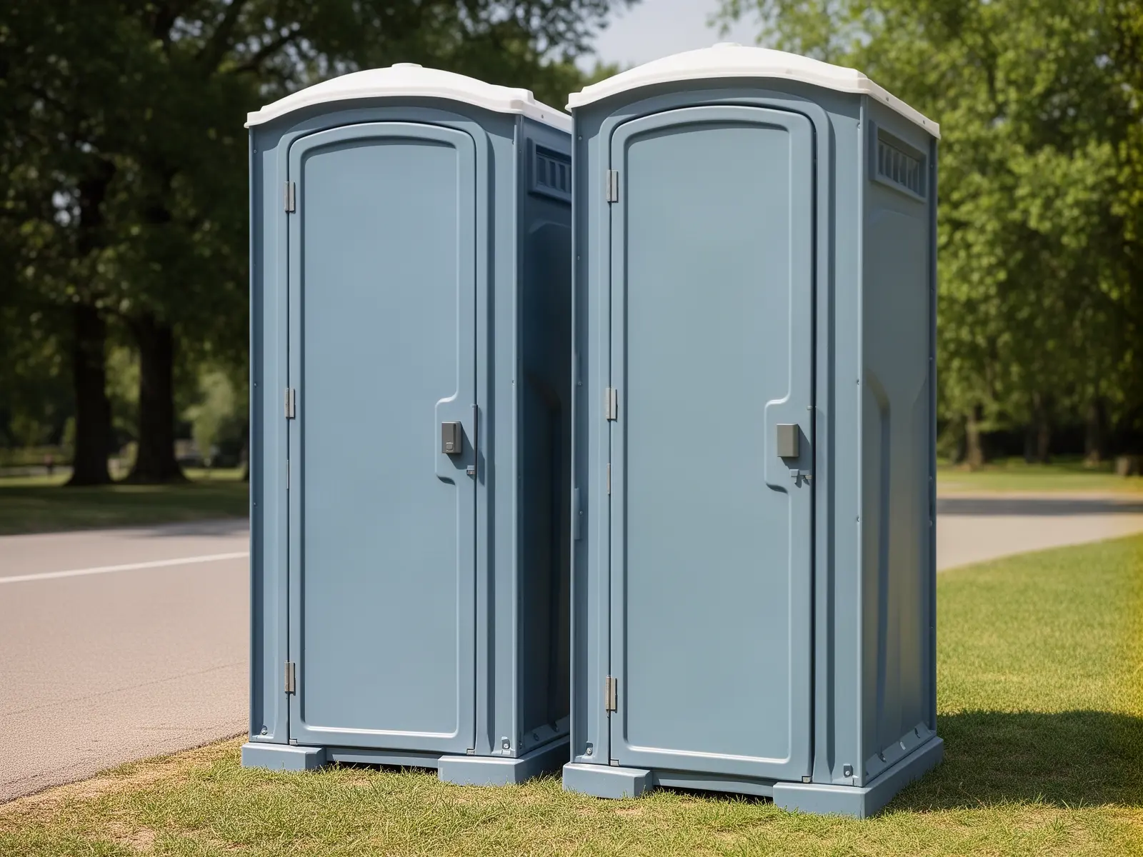 Clean porta potty unit from Mesquite Creek Portable Potty Rental in Richardson, TX